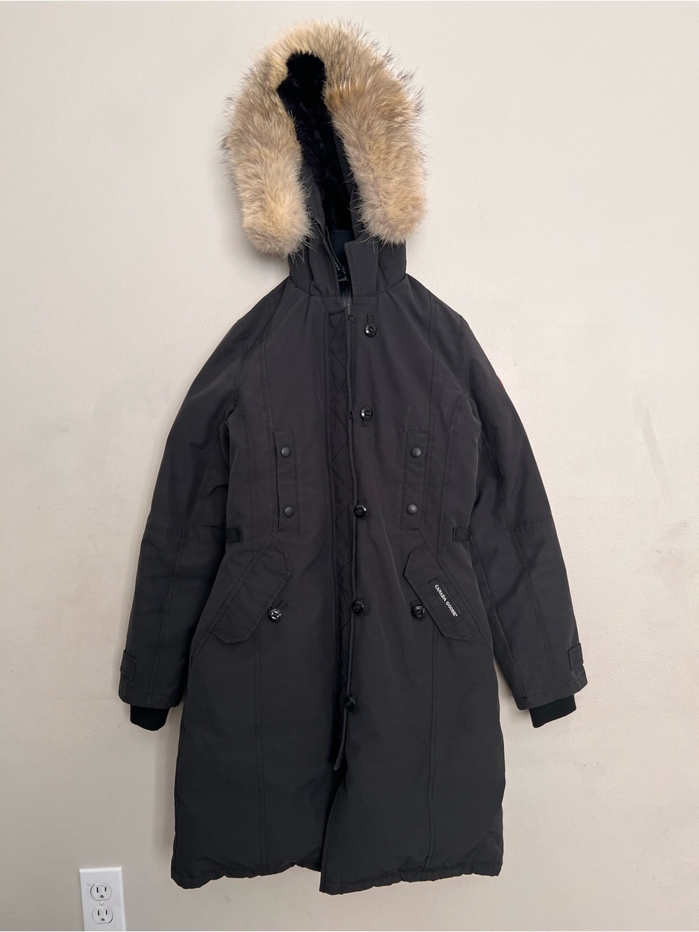 Canada Goose Kensington Parka Goose Down Puffer Jacket Women’s XS Black Coat - Picture 5 of 11